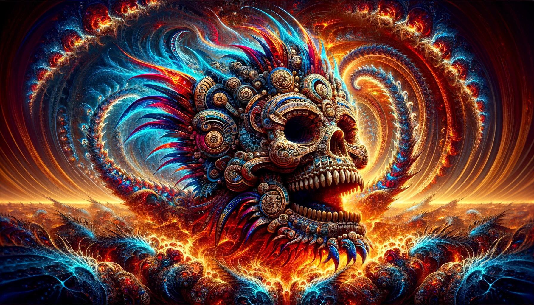 DALL·E 2024-01-13 11.48.42 - A Mayan skull fractal.png