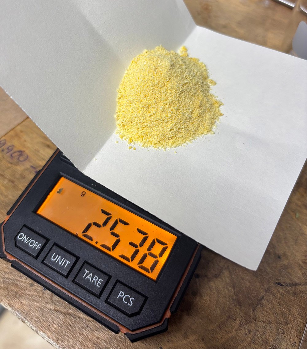 First Pull from approx 250g MHRB