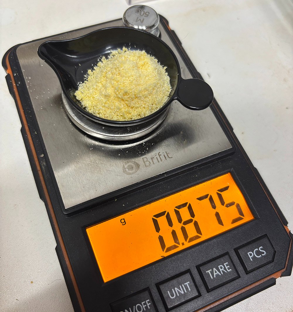 Second & Third Pulls from approx 250g MHRB